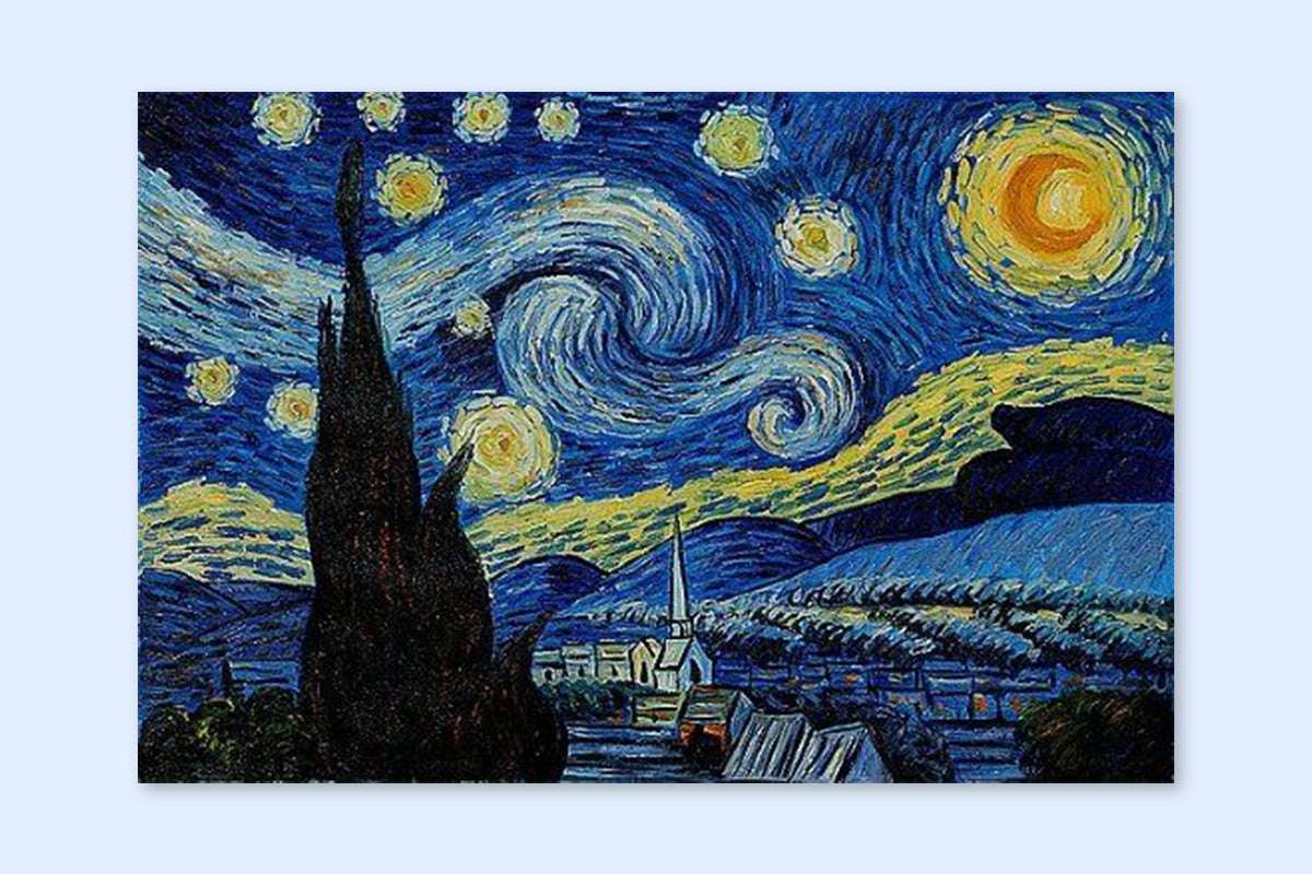  Vincent van Gogh's most famous painting, The Starry Night