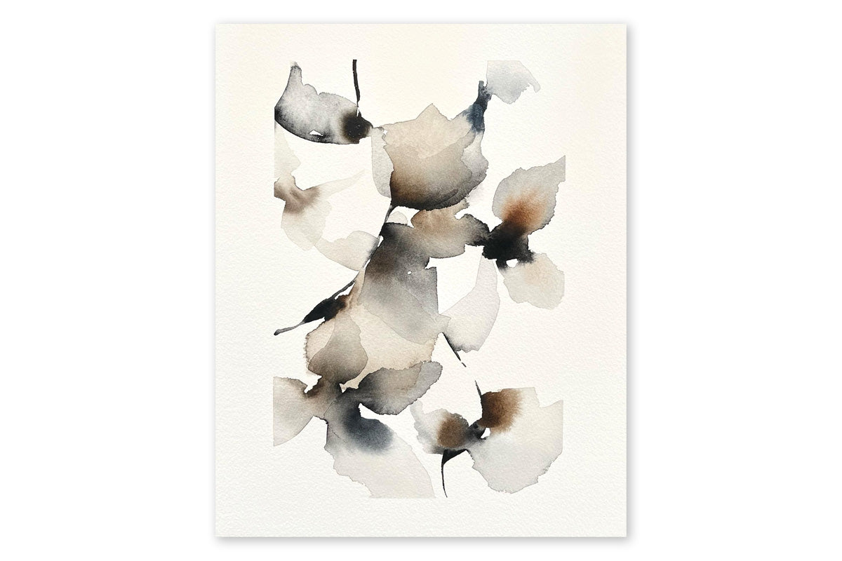 A beautiful and minimalist watercolor painting by Celine Nordenhed