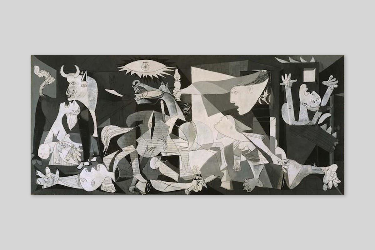 "Guernica" by Pablo Picasso - most famous black and white art