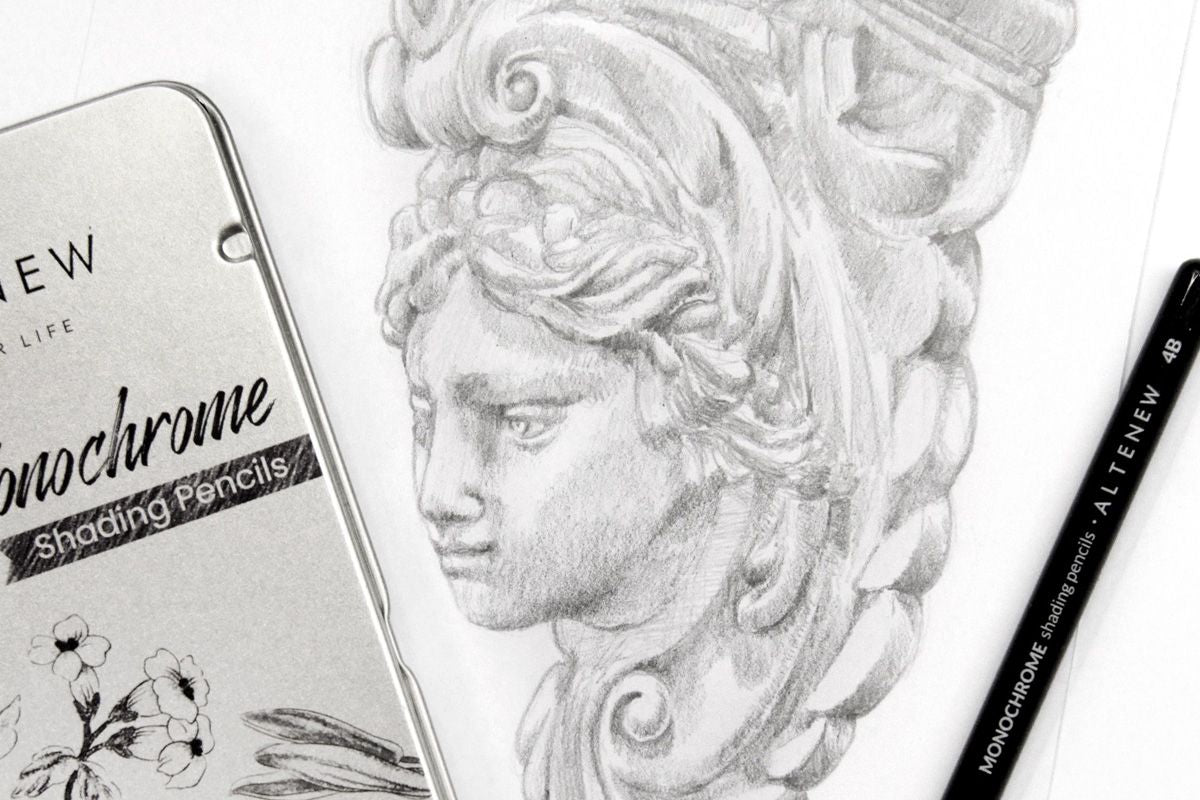 Create stunning sketches with the best drawing supplies on the market - these monochrome shading pencils! 