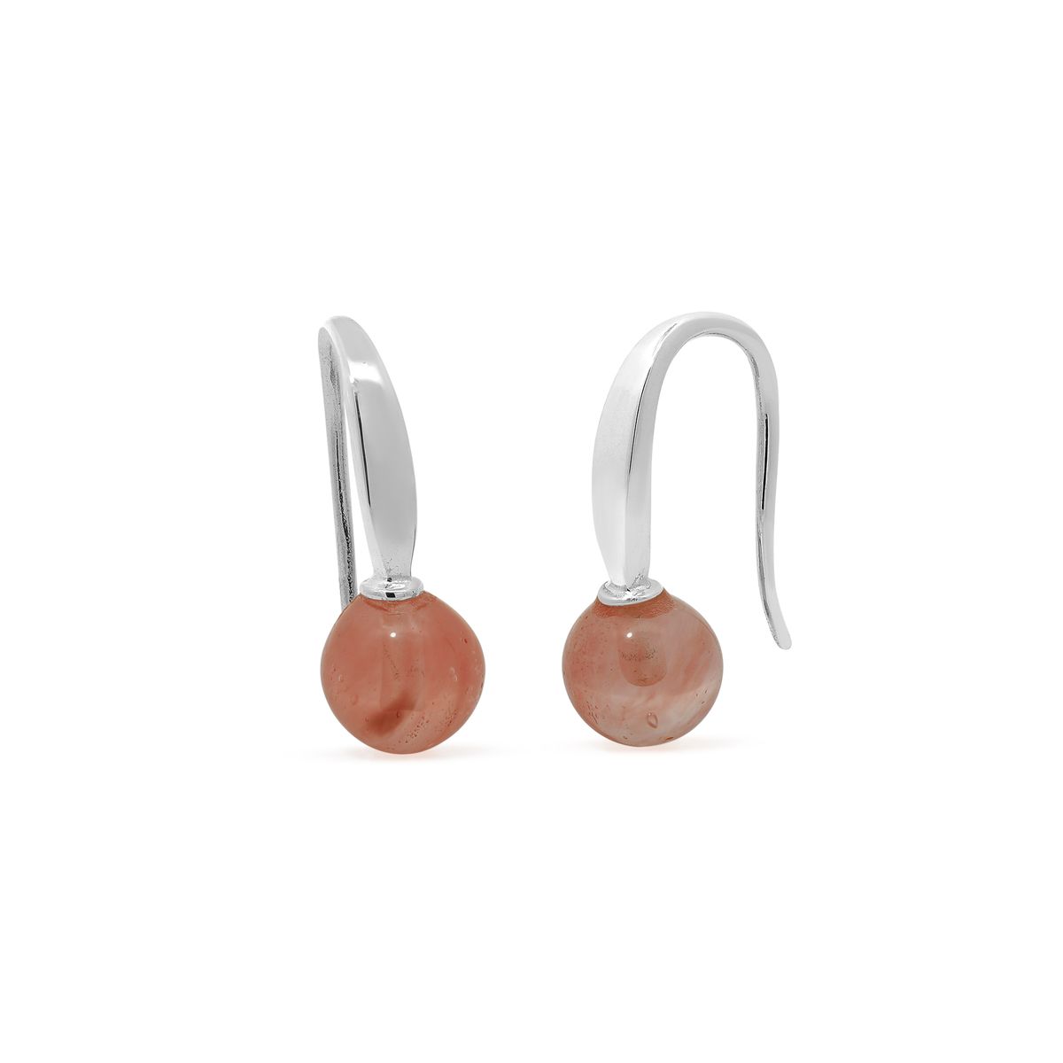 Boma Jewelry Round Stone Open Drop Earrings