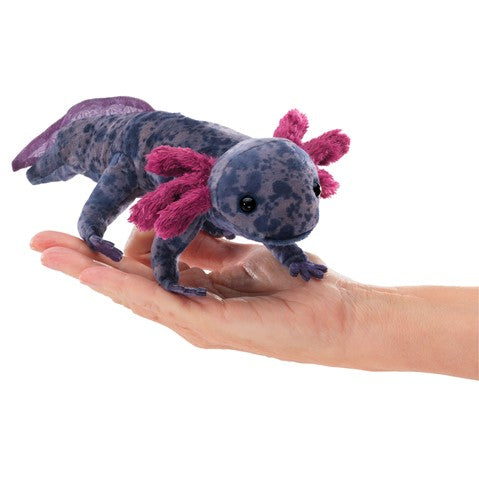 Black Axolotl Finger Puppet #3208