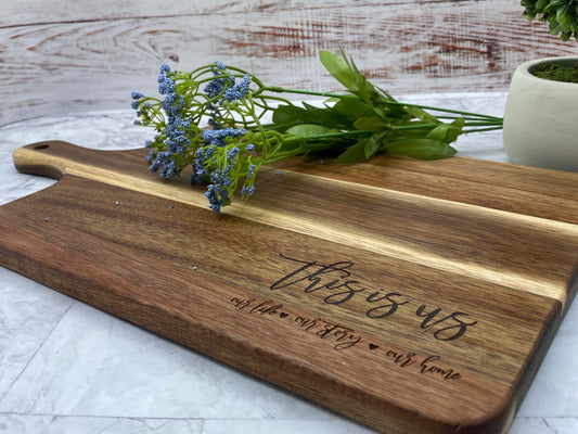 Personalized Monogrammed Charcuterie Cutting Board – CrabtreeFalls Designs