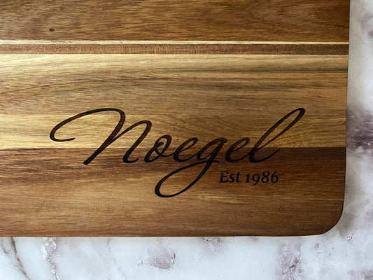 Personalized Monogrammed Charcuterie Cutting Board – CrabtreeFalls Designs