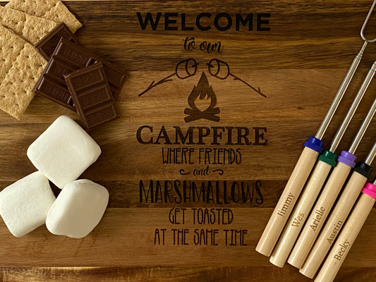 Personalized Camping Where Friend And Marshmallows Tumbler - Teeruto