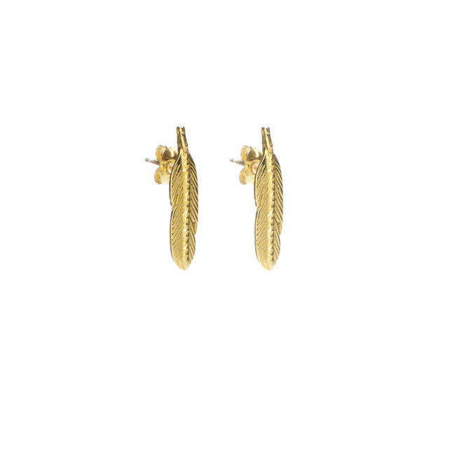 Take Flight Feather Stud Earrings 