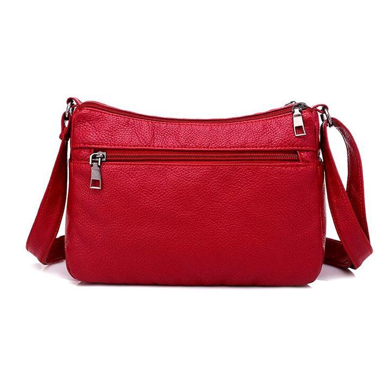 double pouch crossbody bolsa