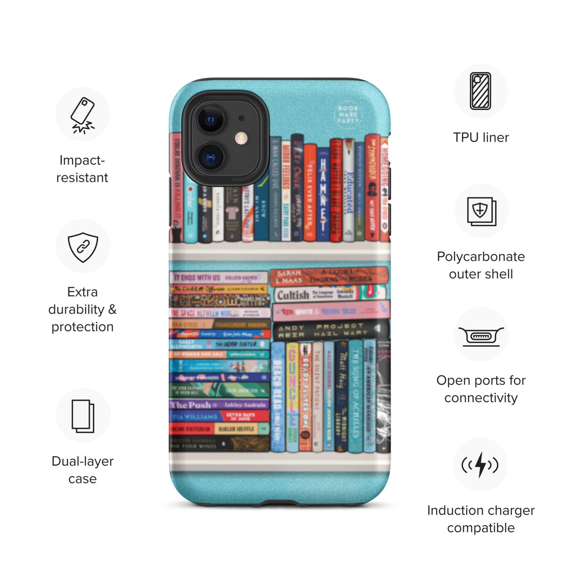 bookshelf iphone case