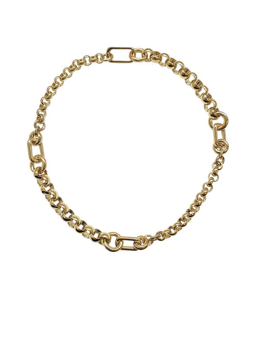 LAURA LOMBARDI Carla Chain Necklace in Brass | FWRD