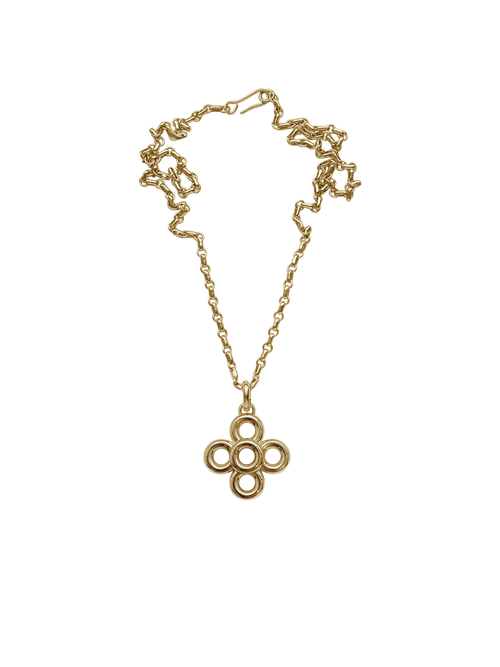 Laura Lombardi Isola Recycled Gold-plated Necklace in White | Lyst