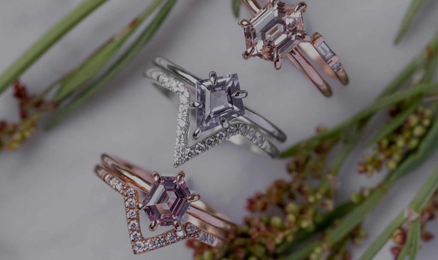 Gemstone Engagement Rings | Point No Point Studio