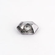 1.01ct Salt & Pepper Rose Cut Hexagon Diamond