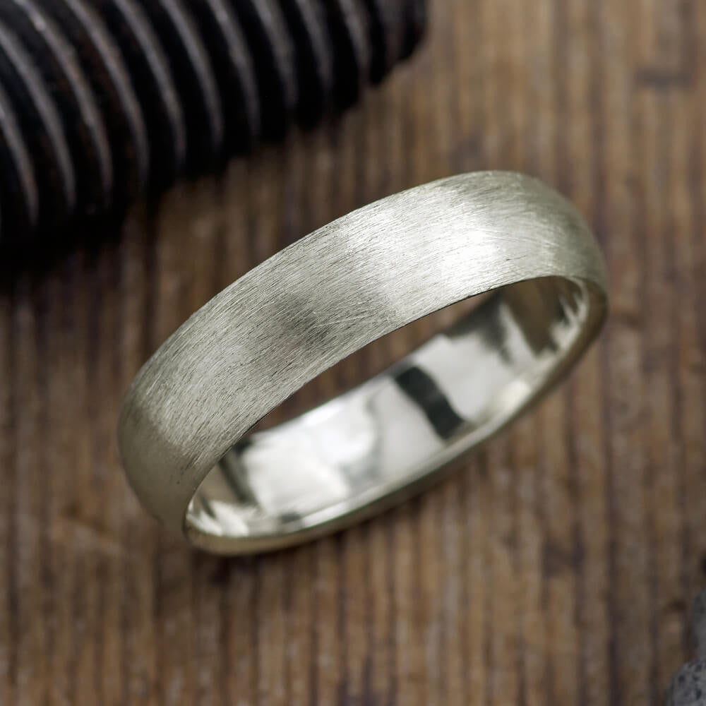 Mens Matte Wedding Bands