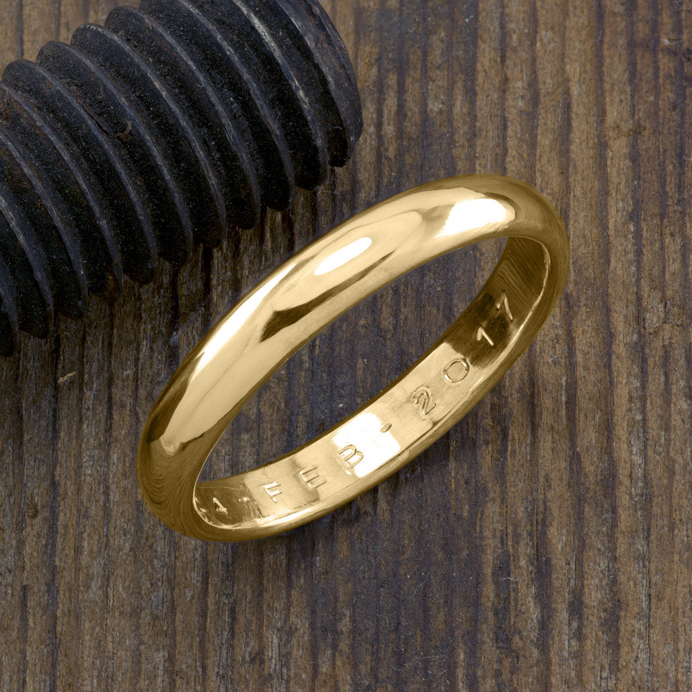 Pave Diamond Eternity Men S Wedding Band In Yellow Gold