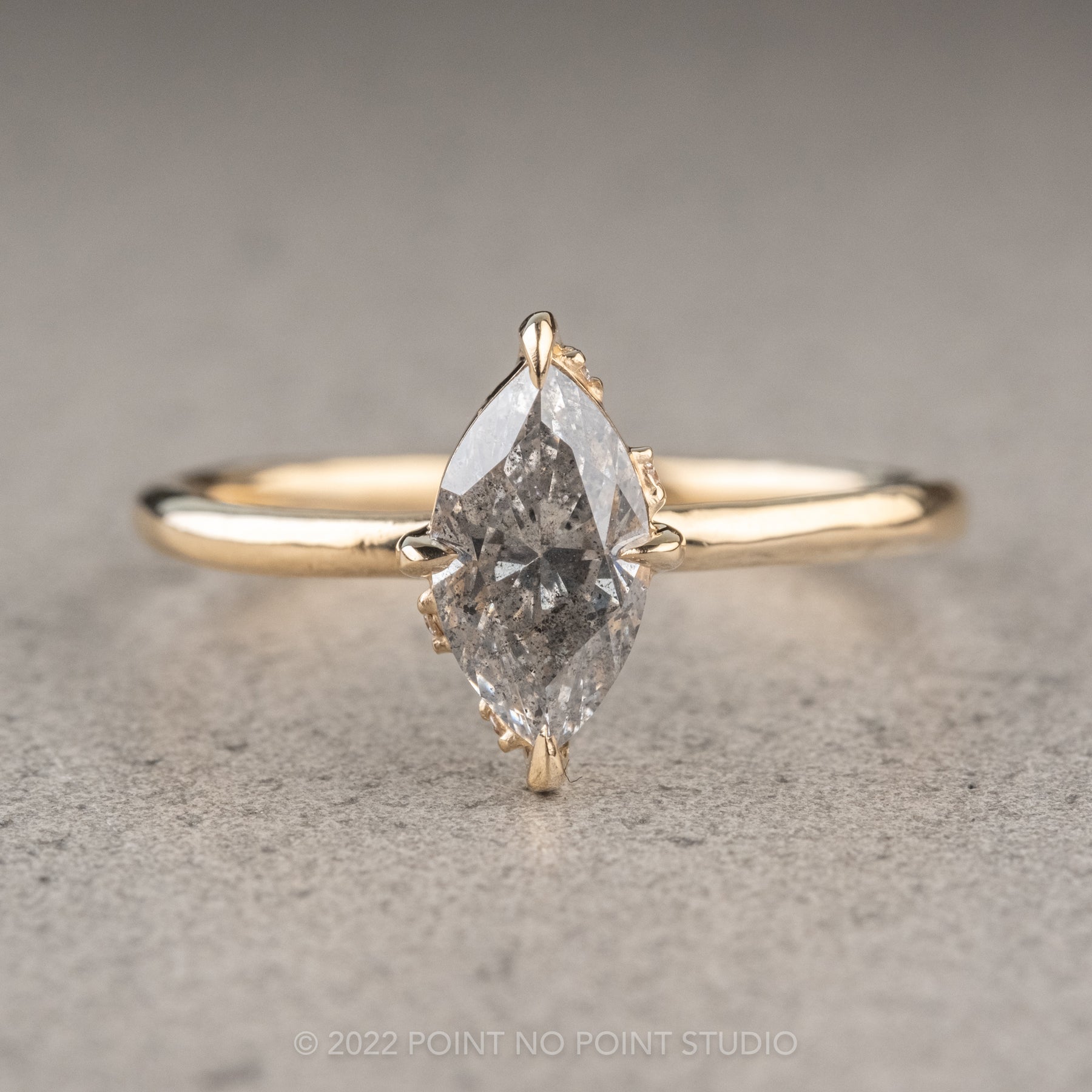 yellow gold diamond cocktail rings