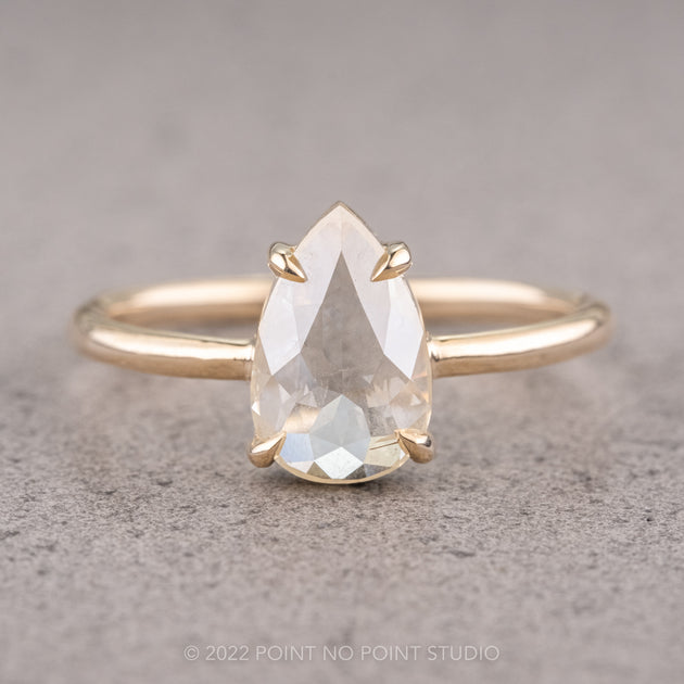 Clear Diamond Engagement Rings | Point No Point Studio