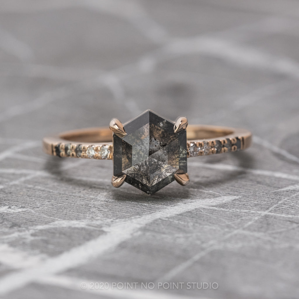 Custom ombre Jules engagement ring#N#– Point No Point Studio