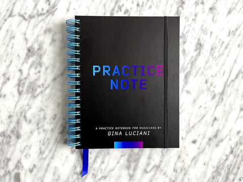 practice note notebook by gina luciani