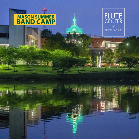 George Mason Campus with FCNY Logo and Mason Summer Band Camp Logo