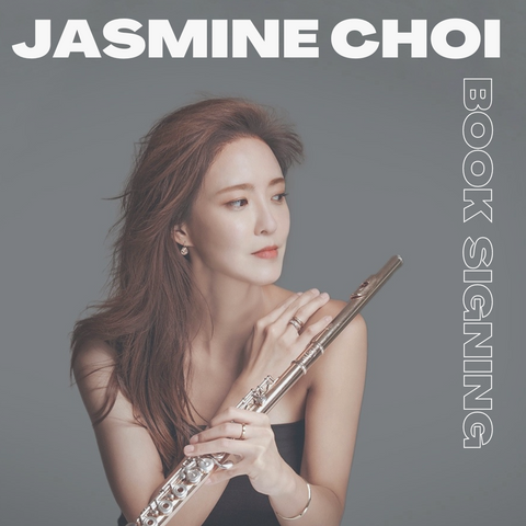 Jasmine Choi holding gold flute