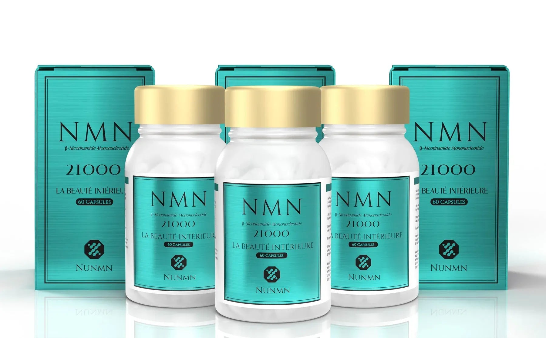 NMN supplement dosage boasting 21,000 NAD+ units