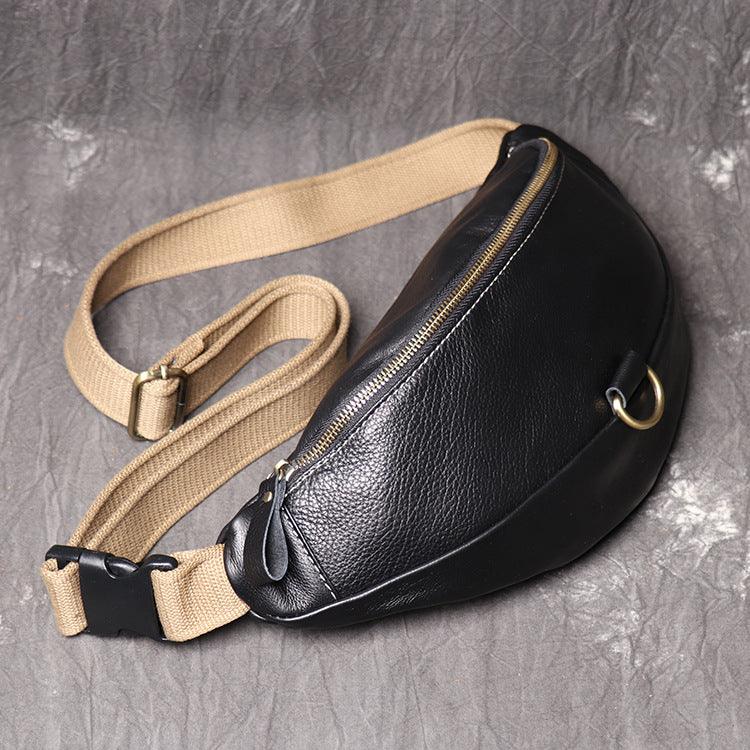 SAV™PremiumLeather Leather Chest Bag Multifunctional Women's Waist Bag First Layer Leather Casual Shoulder Messenger Bag