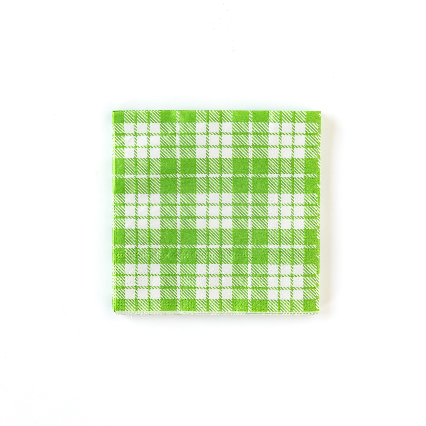 plaid paper goods