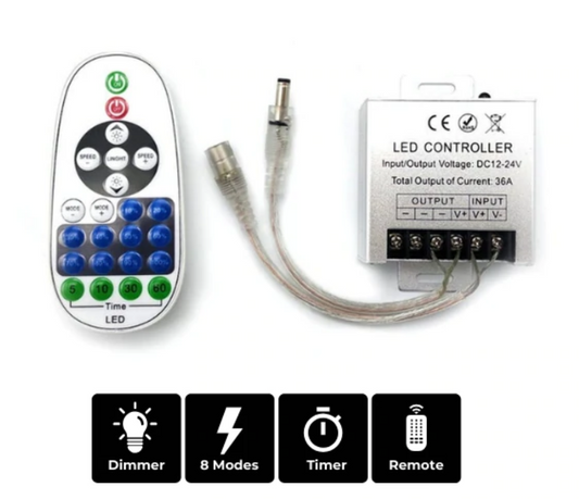 Plug In Electronic Dimmer w/ Remote for LED Neon Signs