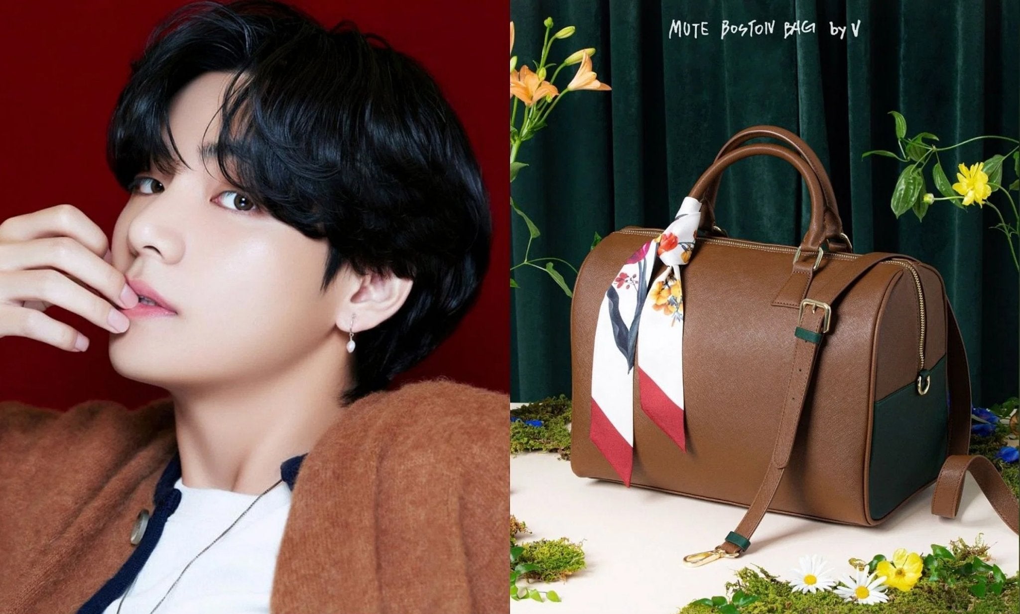 BTS V MUTE BOSTON BAG💜 – K-POP GIFT SHOP