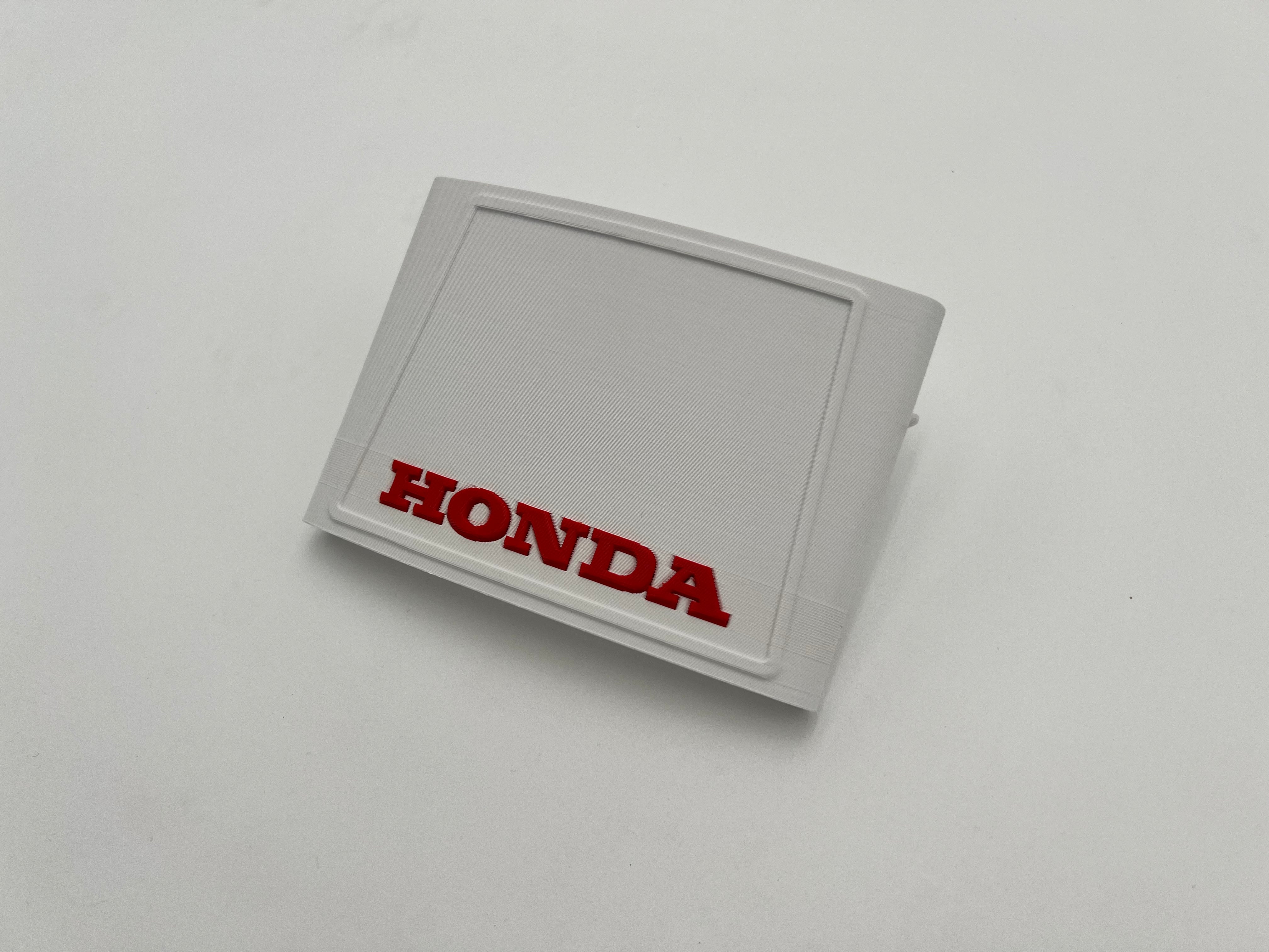 1978-1985 Honda ATC 70 3D Printed White and Red Front Number Plate