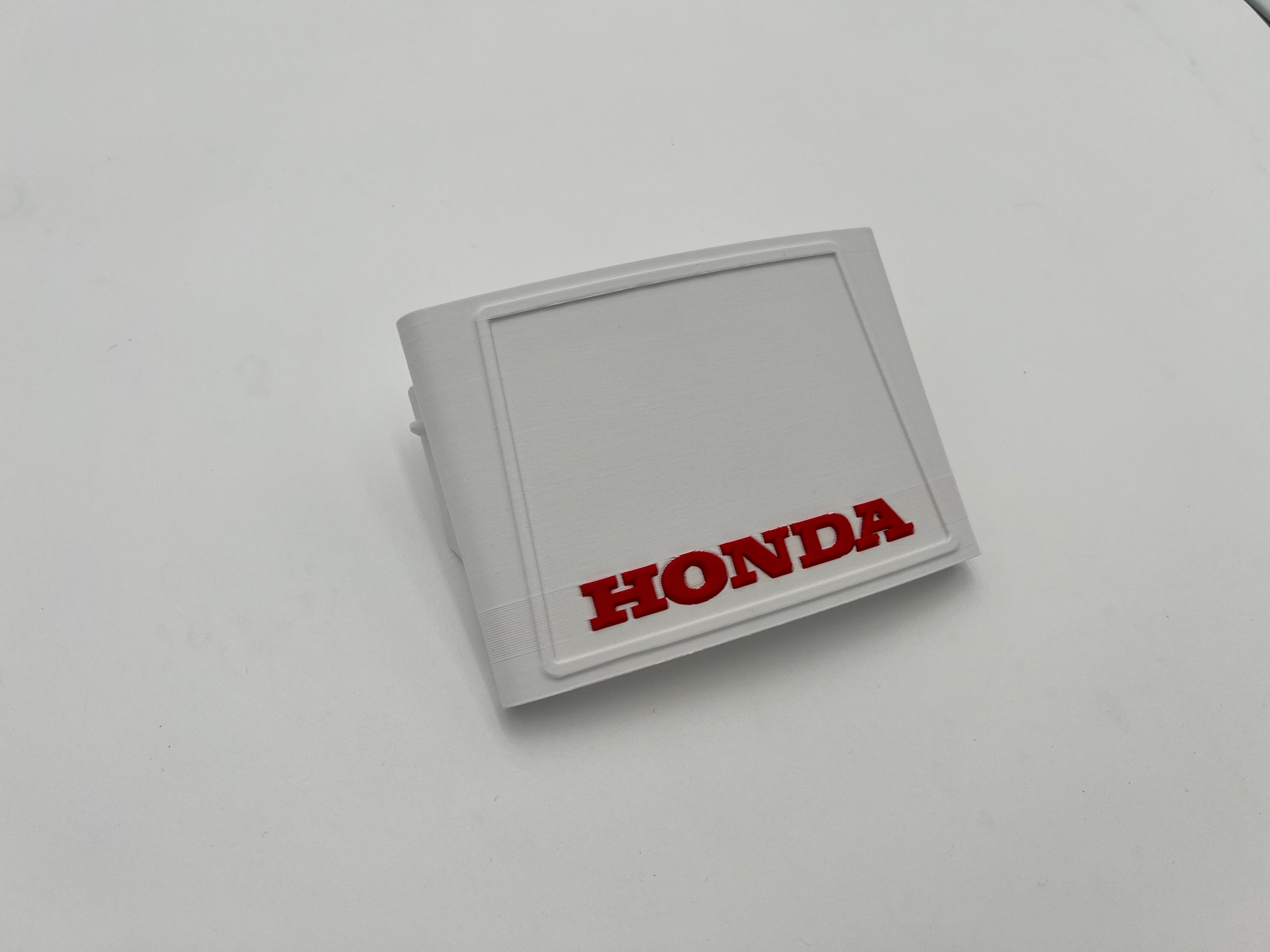 1978-1985 Honda ATC 70 3D Printed White and Red Front Number Plate