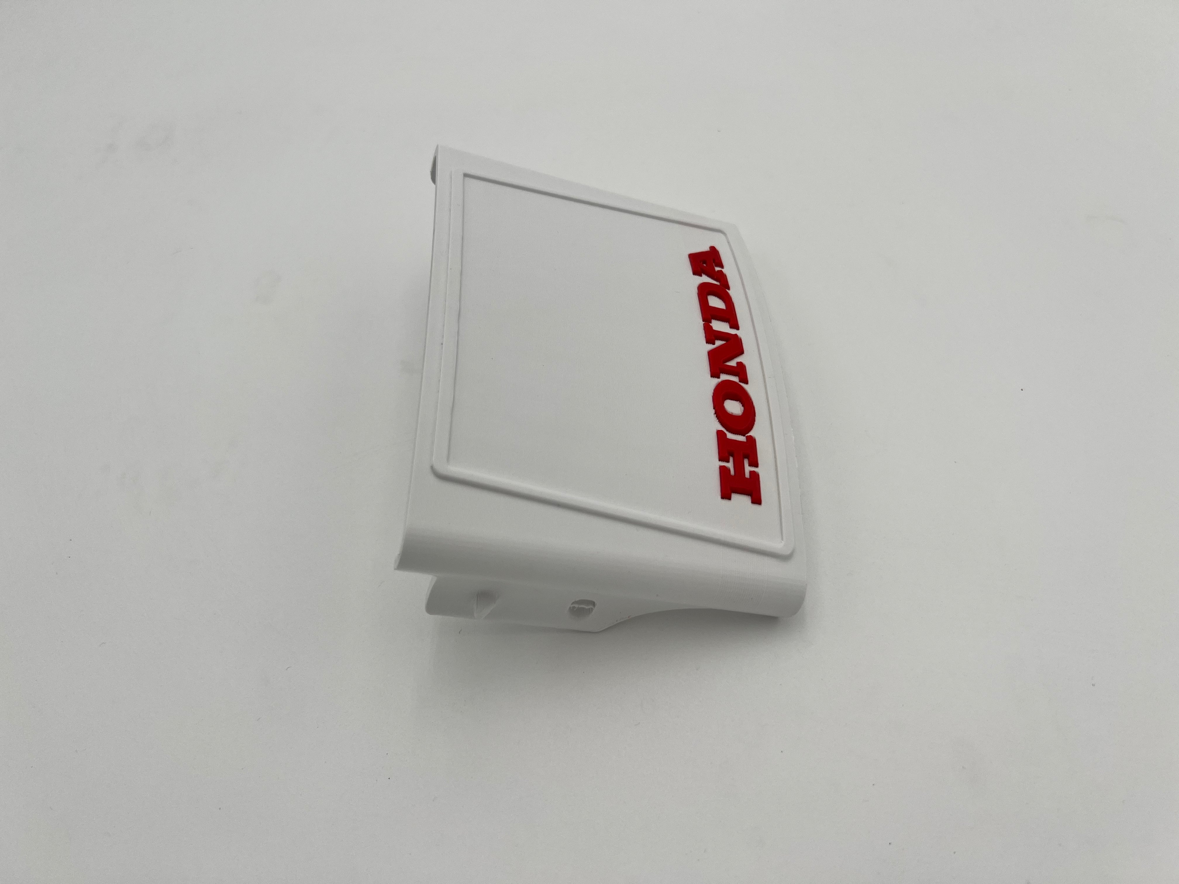 1978-1985 Honda ATC 70 3D Printed White and Red Front Number Plate
