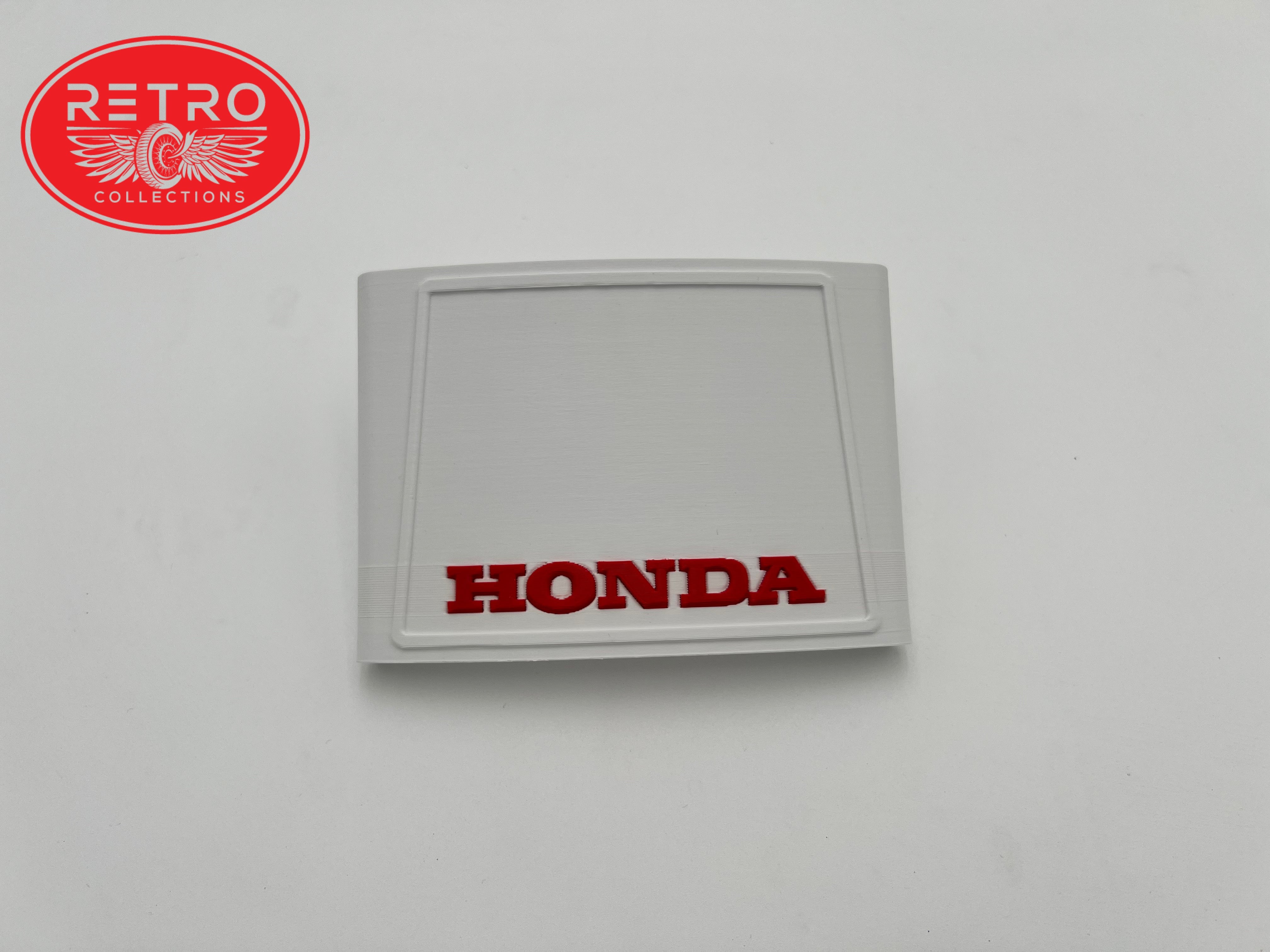 1978-1985 Honda ATC 70 3D Printed White and Red Front Number Plate