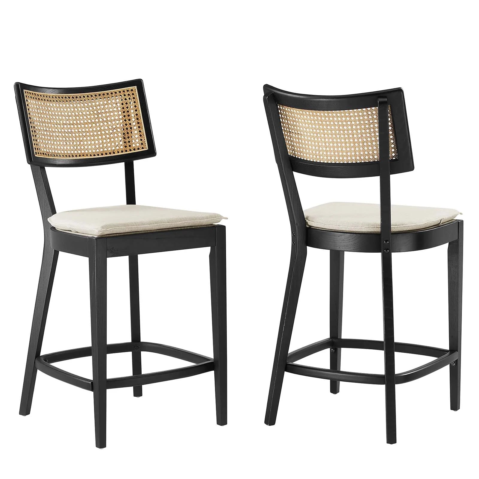 Caledonia Wood Counter Stools Set of 2 – Elegant and Functional Seating Solutions