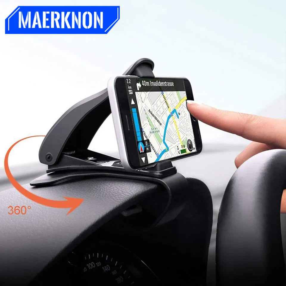 Car Phone Holder Universal 360 Degree GPS Dashboard Phone Holder Support in Car for iphone Mobile Phone Clip Mount Stand Bracket