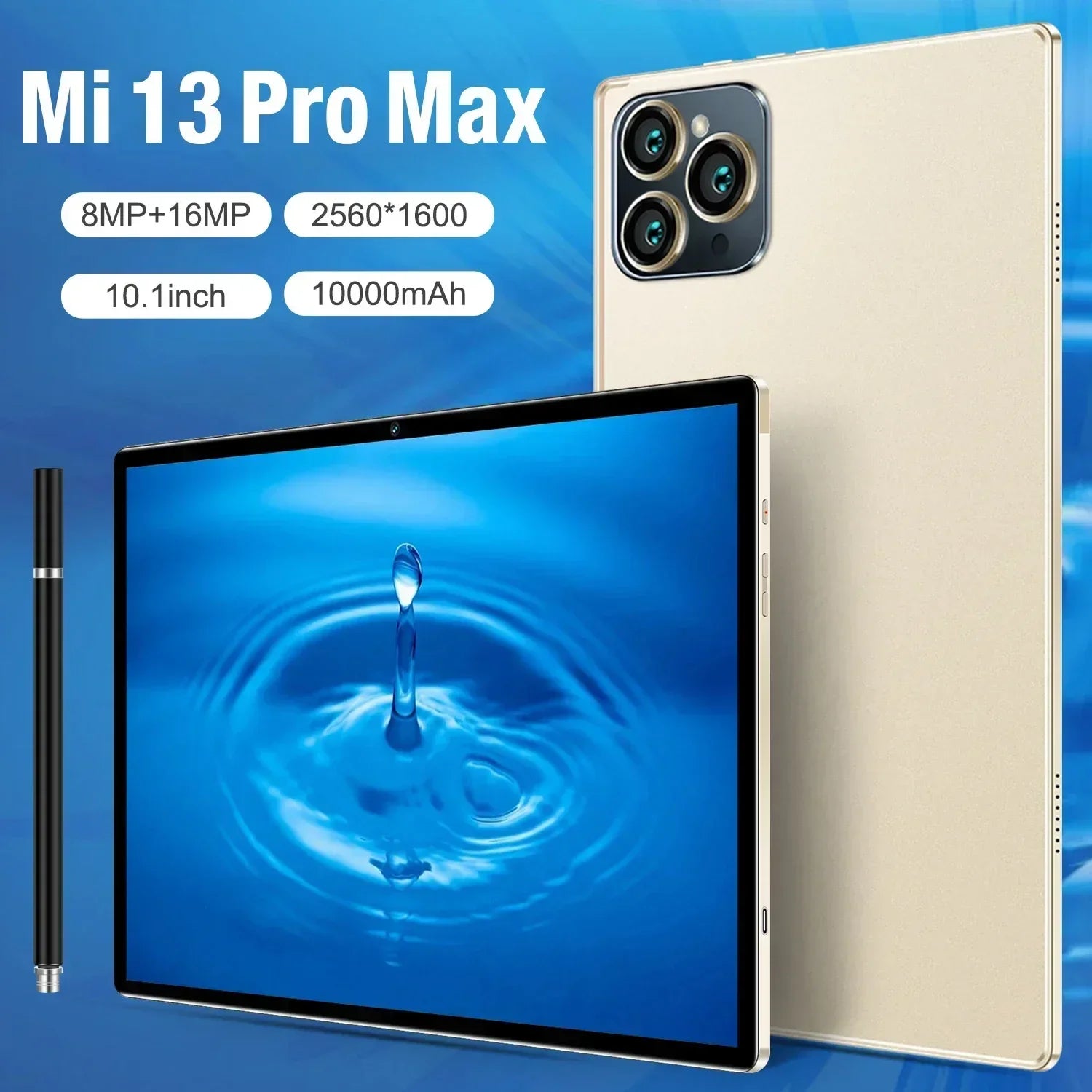 2024 New Original Tablet Mi 13 Pro Max 16G+512GB Android PC Tablets 10.1inch 10000mAh PC Tablets Global 5G Dual SIM Card