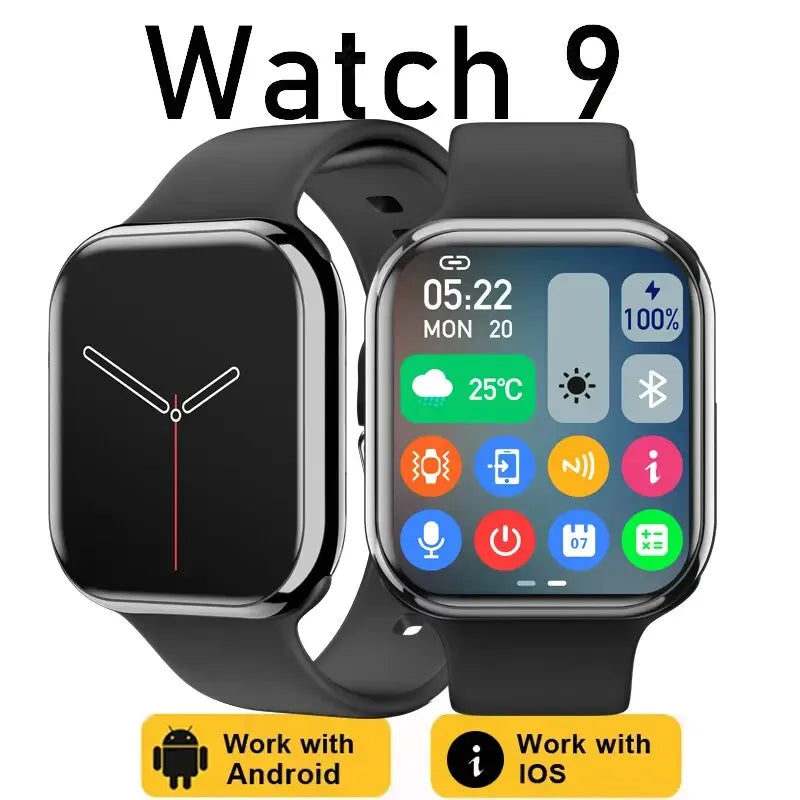 Bluetooth Women's Smart Watch Series 9 Men's Android IOS Sports Smartwatch With GPS, Call, Heart Rate, Blood Pressure Monitor