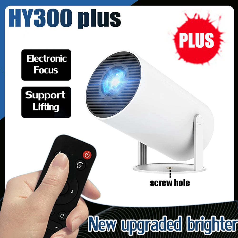 DITONG HY300 Plus HD Projector 4K 1280x720P Android 11 Wifi6 250ansi LED Video Home Theater Cinema Phone Proyectores Movie