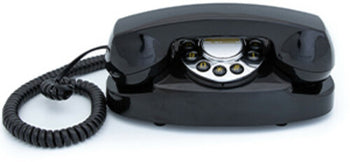 GPO Retro GPO200BLK 200 Vintage Rotary Dial Telephone Classic Bakelite Black