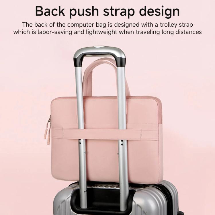 15-15.6inch Universal Laptop Bag Briefcase Multifunctional Shockproof Computer Bag, Color: Pink - Image 6