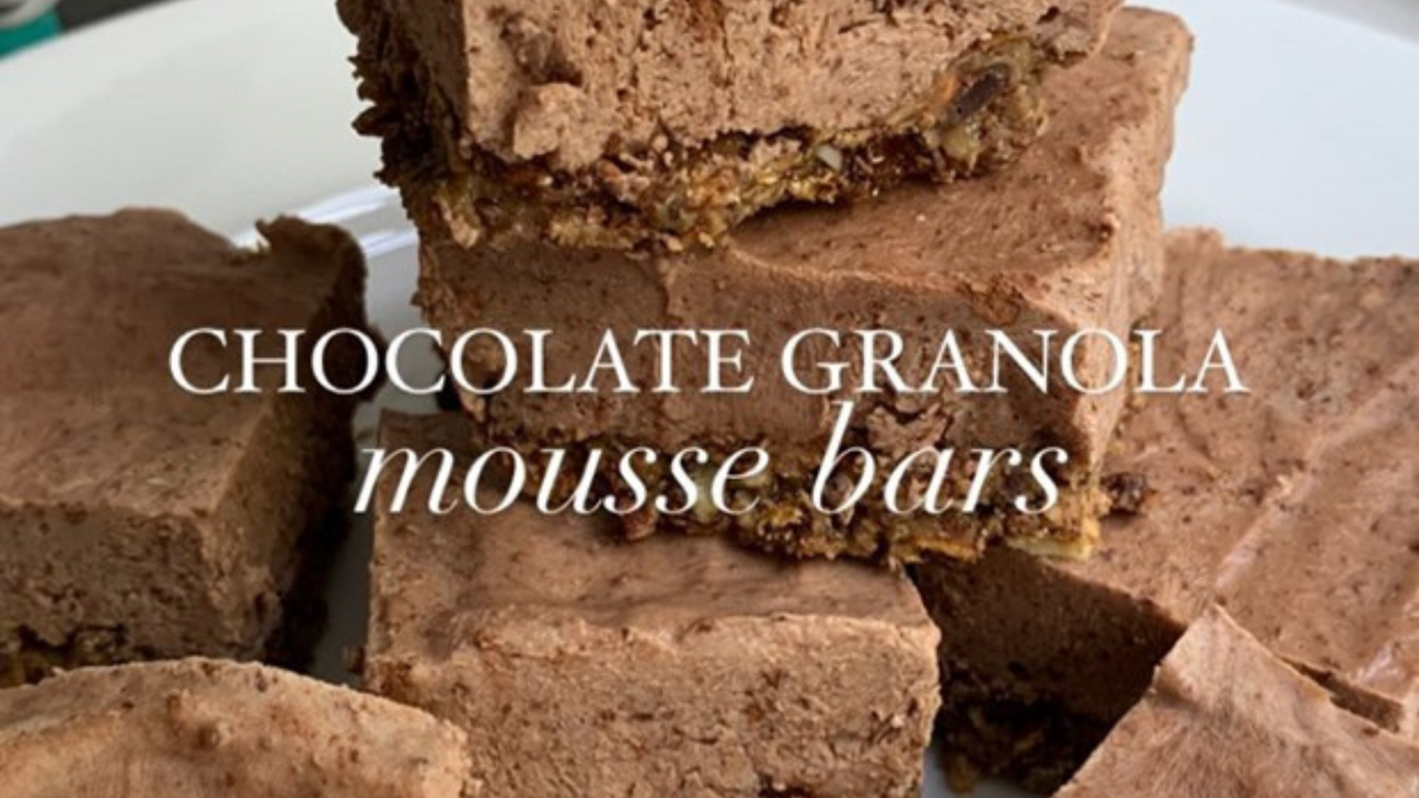 chocolate granola mouse bars superfoods