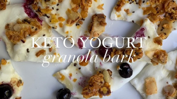 keto yogurt granola bark