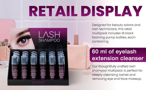 Lash Shampoo Retail Display