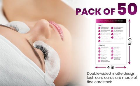 Lash Aftercare Cards