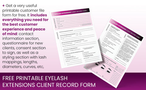 Free printable client lash form