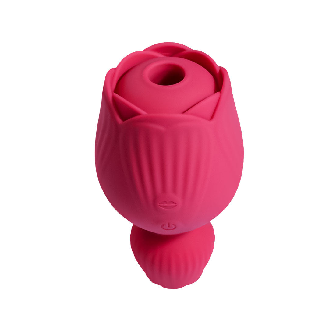 Rose clit stimulator & tongue vibrator