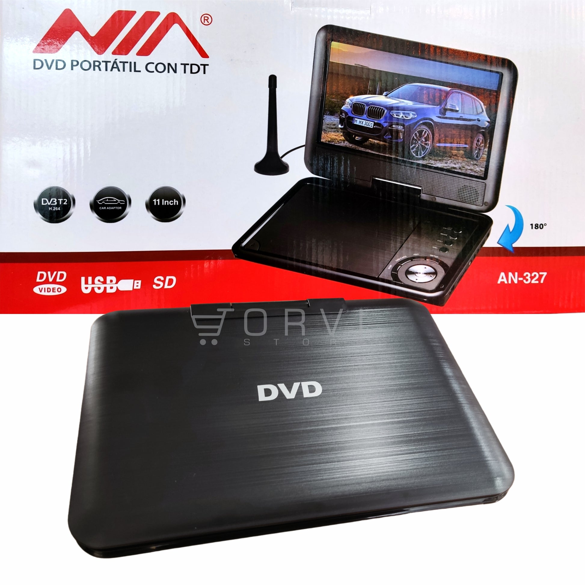 Puerto marítimo Jajaja delicado Reproductor Televisor 11 pulgadas Dvd Portatil Con Tdt Fm Mp3 Mp4 Jueg –  JORVI STORE