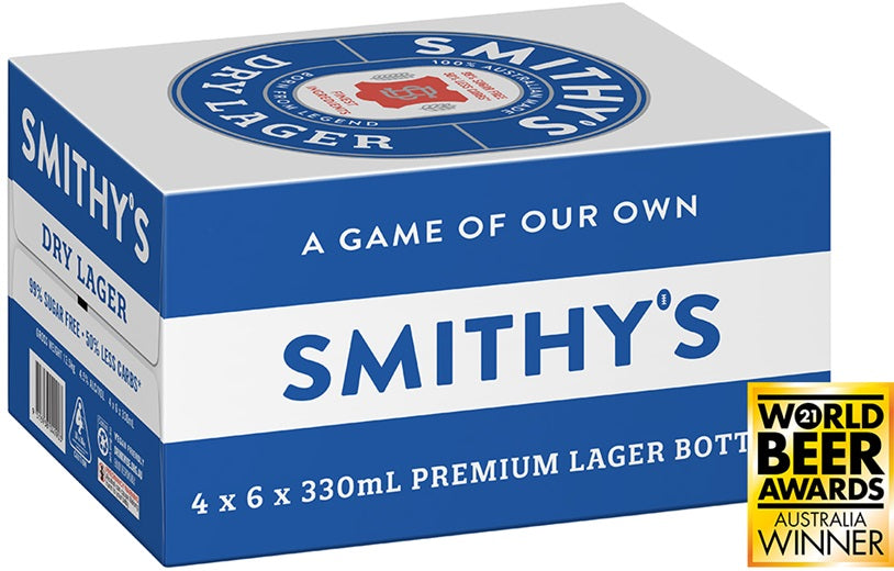 Smithy's - Dry Lager Bottle 330mL - Beer & Cider - Coles Liquor Corporate