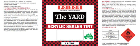 1L TINT LABEL