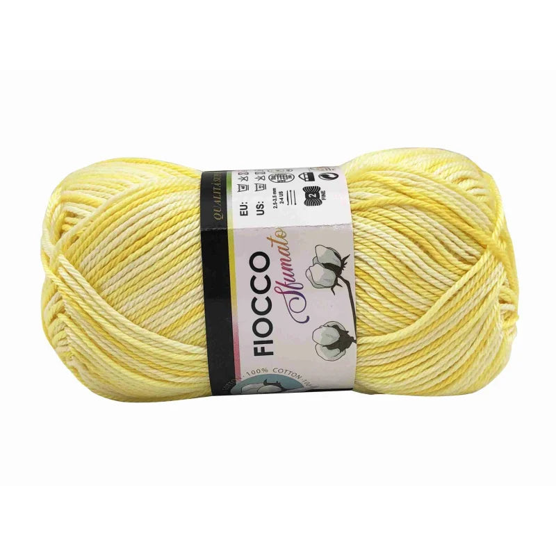 5 gomitoli Filato di Cotone Fiocco Naturale 100% TreSfere in Confezione da  250gr.